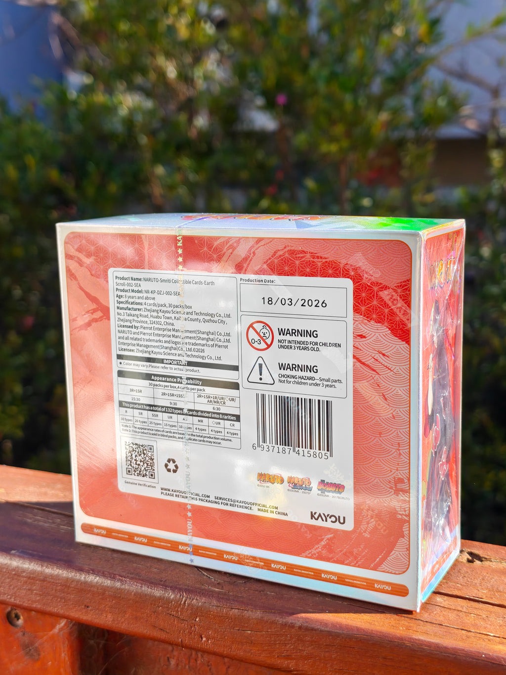 2026 Kayou Naruto Earth Scroll Series 2 Booster Box product photo 5