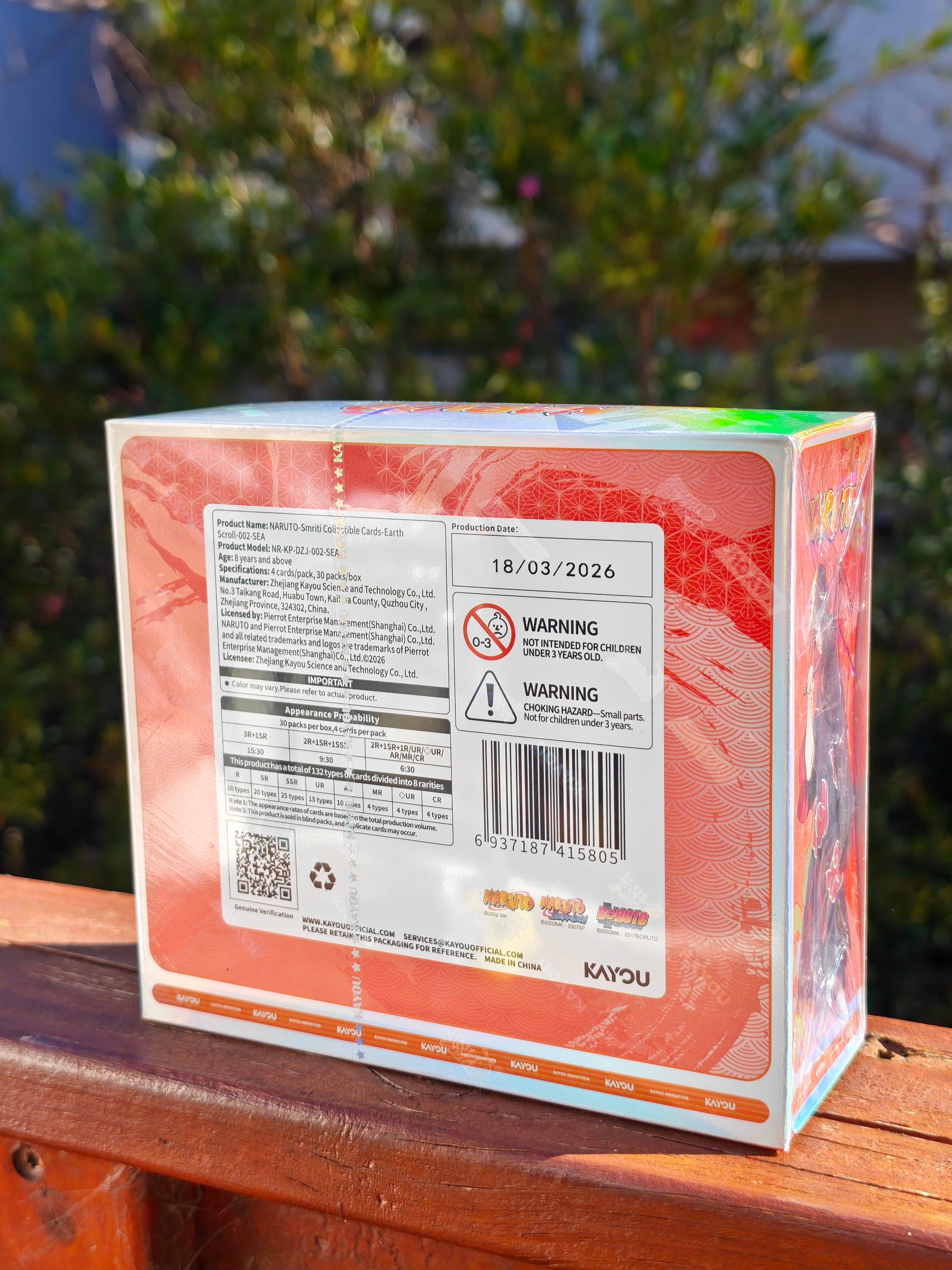 2026 Kayou Naruto Earth Scroll Series 2 Booster Box product photo 5
