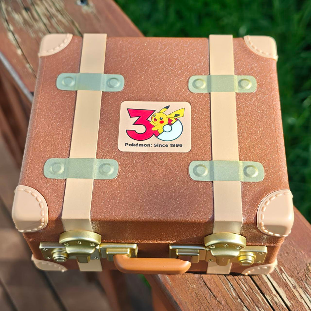 Pokémon Little Adventure 30th Anniversary vintage suitcase box closed